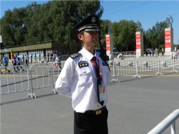 2017沈阳马拉松安保现场